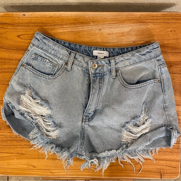 forever 21 ripped concert shorts size 28 - Picture 6 of 7